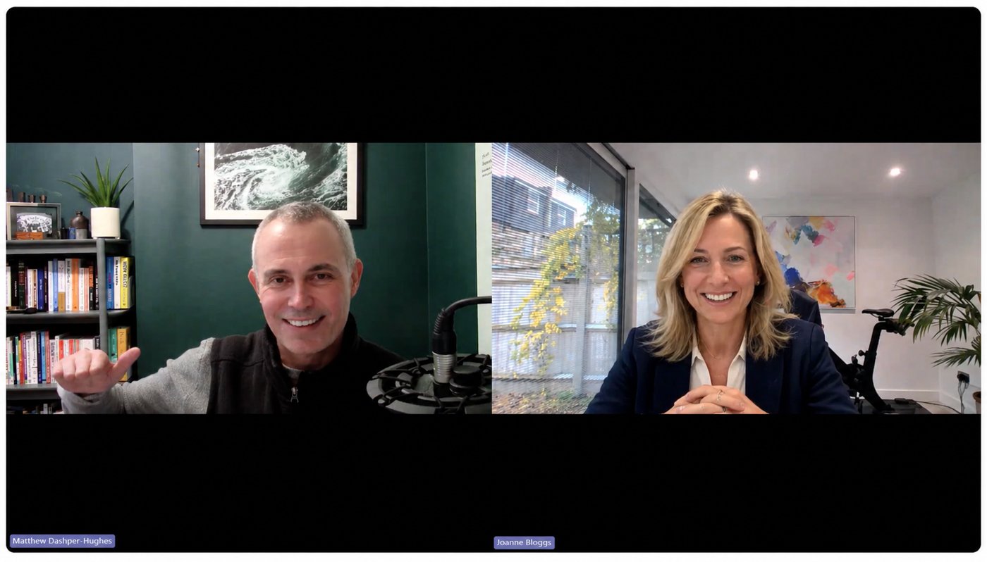Video Discovery Call with Coach. Note: the identity of the potential coachee has been anonymised with AI imagery